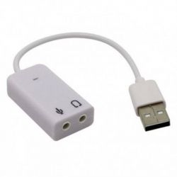 Звуковая карта Voltronic USB-sound card (5.1) 3D sound White (YT-SC-5.1/W/03351), OEM