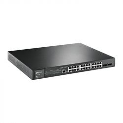 Коммутатор TP-Link TL-SG3428MP (24xGE PoE+, 4xSFP, 1xconsole, 1xmicroUSB console, Omada, L2, max PoE 384W) - Картинка 2