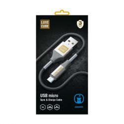 ������ Luxe Cube Armored USB-microUSB, 1�, ���� (8886668686105)