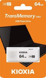 USB3.2  64GB Kioxia TransMemory U301 White (LU301W064GG4) -  3