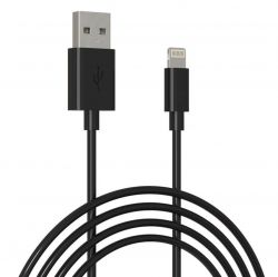  Grand-X USB-Lightning, 1, Cu, 2,1A, Black (PL01B) -  1