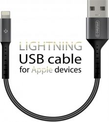  Intaleo CB0 USB-Lightning 0.2 Black/Grey (1283126495618) -  2