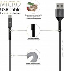  Intaleo CB0 USB-microUSB 1.2 Black/Grey (1283126495649) -  3