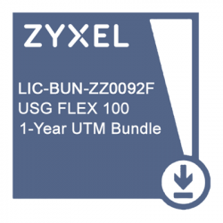  Zyxel     (AS, AV, CF, IDP/DPI, SecuReporter Premium)  1   USG FLEX 100  100W (LIC-BUN-ZZ0092F) -  1
