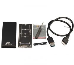   Frime SSD M.2, USB 3.0, Metal, Black (FHE200.M2U30) -  2