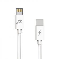  Grand-X USB Type-C - Lightning, Power Delivery, 20W, 1, White (CL-07)