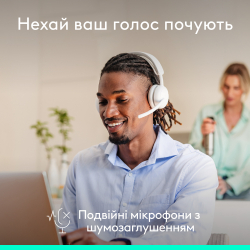Bluetooth-гарнітура Logitech Zone Wireless 2 ES Off-White (981-001508) - Картинка 4
