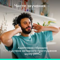 Гарнітура Logitech Zone Wired 2 USB Graphite (981-001619) - Картинка 2