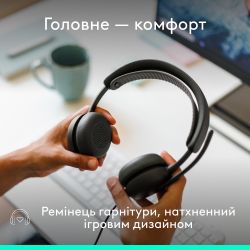 Гарнітура Logitech Zone Wired 2 USB Graphite (981-001619) - Картинка 5