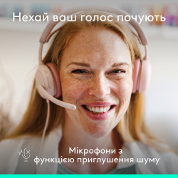 Гарнітура Logitech Zone Wired 2 USB Rose (981-001620) - Картинка 3