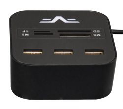  USB 2.0 Frime FHC-AllinOne3p2B Black, 3 ,   All-in-One   -  2