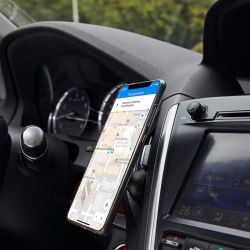 Держатель автомобильный СolorWay магнитный Metallic Air Vent-4 Black (CW-CHM09-BK) - Картинка 6