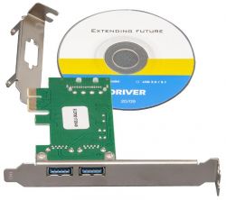 PCI-E - Frime to USB3.0 (2 ) NEC720200F1 (ECF-PCIEtoUSB003.LP)