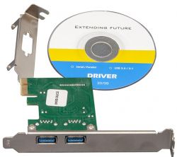  PCI-E - Frime to USB3.0 (2 ) NEC720202 (ECF-PCIEtoUSB004.LP)