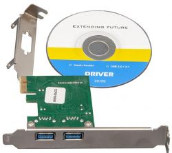 ���������� Frime NEC720202 (ECF-PCIEtoUSB004.LP) PCI-E-2xUSB3.0