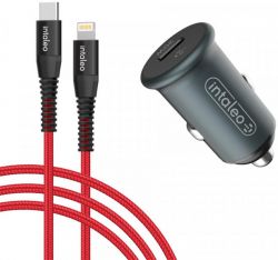    Intaleo CCGQPD120L (USB, 3A) Grey (1283126509964) +  Lightning -  1