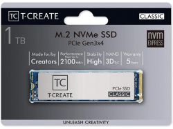 SSD  Team T-Create Classic 1TB M.2 2280 PCIe 3.0 x4 TLC (TM8FPE001T0C611) -  4