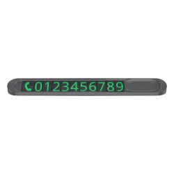 Карта парковки Proove Parking Number Plate Metal Lock Dark Gray (AAPM00000005) - Картинка 3