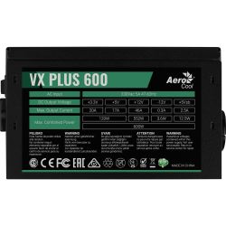   AeroCool VX Plus Stealth 600 (ACPN-VS60NEY.12) 600W -  3