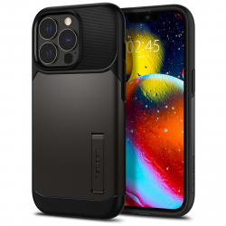 �����-�������� Spigen Slim Armor ��� Apple iPhone 13 Pro Gunmetal (ACS03303)