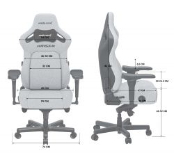    Anda Seat Kaiser 4 Size L Grey (AD12YDDC-L-20-G-CF) -  20