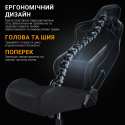 ����� ��� ������� Anda Seat Kaiser Frontier Size XL Black Fabric (AD12YXL-17-B-F-B02) - �������� 11