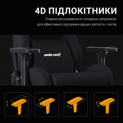 ����� ��� ������� Anda Seat Kaiser Frontier Size XL Black Fabric (AD12YXL-17-B-F-B02) - �������� 12