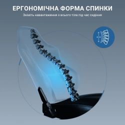 ����� ��� ������� Anda Seat Luna Pro Size L Black Fabric (AD18T-44-B-F) - �������� 9