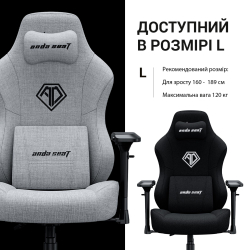 ����� ��� ������� Anda Seat Phantom 3 Pro Size L Grey Fabric (AD18YC-06-G-F) - �������� 6