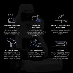 Кресло для геймеров Anda Seat Kaiser 3E XL Grey Fabric (AD23YC-XL-09-G-CF-G01) - Картинка 13