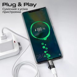 Адаптер Promate Link-Ci Lightning - USB Type C (F/M) Grey - Картинка 6