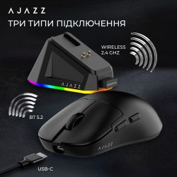 Мышь беспроводная Ajazz AJ159P MC Black (AJ159P-MC-B) - Картинка 12