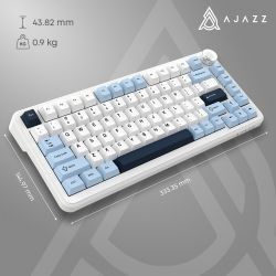 Клавиатура беспроводная Ajazz AK820 Max Plus Day Dream Switch White (AK820MAX-DD-BWD) - Картинка 7