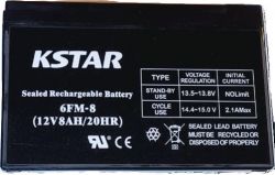 ������� ��� ��� �������������� ������� KSTAR 12V 8.0AH (6-FM-8) AGM - �������� 3