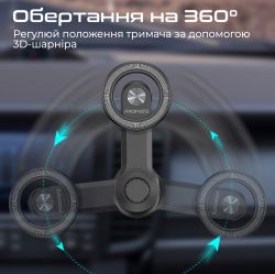 ������������� ��� ��������� ��������� Promate MagHoop-AV Black - �������� 4