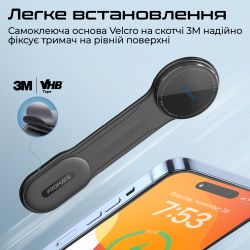 Бездротовий зарядний пристрій Promate Laxmount-15W MagSafe Black (laxmount-15w) - Картинка 7