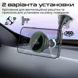 Беспроводное зарядное устройство Promate MagChill-Ga MagSafe Black (magchill-ga) - Картинка 4