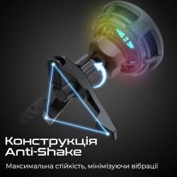 Беспроводное зарядное устройство Promate MagChill-Ga MagSafe Black (magchill-ga) - Картинка 5