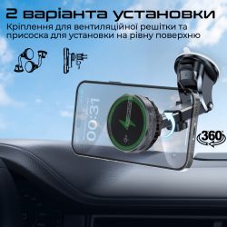 ������������ �������� ���������� Promate MagChill-Qi2 MagSafe Black (magchill-qi2) - �������� 6