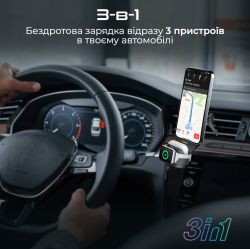 ����������� �������� ������� Promate MagDrive-Trio MagSafe Black (magdrive-trio.black) - �������� 2