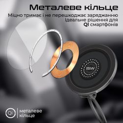 Бездротовий зарядний пристрій Promate Magnus2-Qi MagSafe Black (magnus2-qi) - Картинка 6