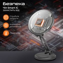 Бездротовий зарядний пристрій Promate Magnus2-Qi MagSafe Black (magnus2-qi) - Картинка 7