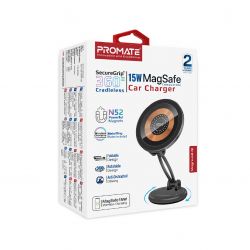 Бездротовий зарядний пристрій Promate Magnus2-Qi MagSafe Black (magnus2-qi) - Картинка 8