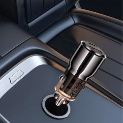 Автомобільний зарядний пристрій XO CC58 (USB, USB-C, 3.25A) 95W Dark Grey - Картинка 6