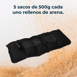 Обтяжувачі Cecotec Drumfit AnkleBell 2500 Neo (2шт по 2,5кг) (CCTC-07208) - Картинка 5