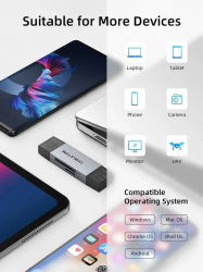   Cabletime USB3.0 A + USB Type-C, SD/TF, 5Gbps (CD40G) -  5