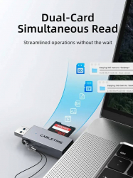   Cabletime USB3.0 A + USB Type-C, SD/TF, 5Gbps (CD40G) -  6