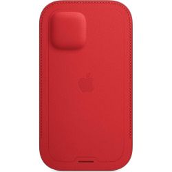 Чохол-кишеня Apple Leather Sleeve with MagSafe для Apple iPhone 12 Mini Red (MHMR3) - Картинка 2