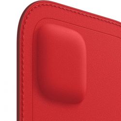 Чохол-кишеня Apple Leather Sleeve with MagSafe для Apple iPhone 12 Mini Red (MHMR3) - Картинка 3