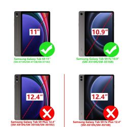 �����-������ BeCover Flexible TPU Mate ��� Samsung Galaxy Tab S9 (SM-X710/SM-X716)/S9 FE (SM-X510/SM-X516B) Red (712531) - �������� 2